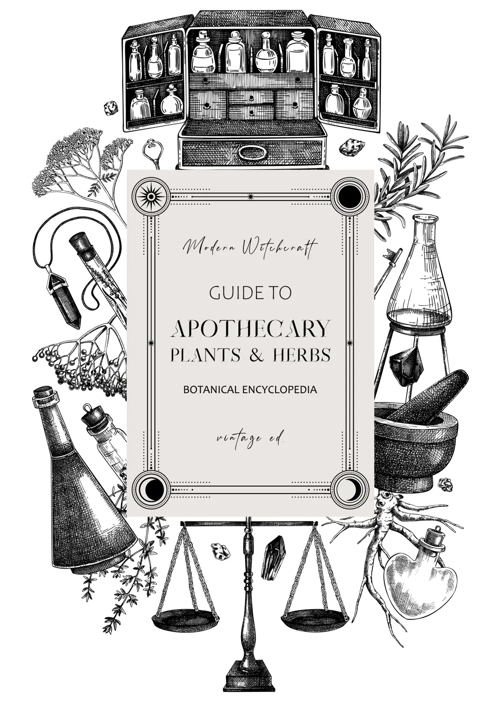 Antique apothecary hand-drawn vector illustrations. Alchemy sketches. Vintage chemistry frame, banner, card, flyer design. NOT AI generated Illustration